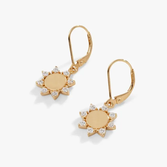 Sun Lever Back Earrings 14kt Gold Over Sterling Silver Women Alex And Ani Earrings Sun Lever Back Earrings 14kt Gold Over Sterling Silver Women Alex And Ani Earrings