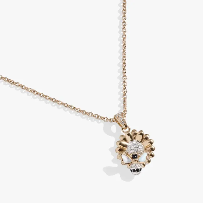 Sunflower and Bee Pendant Necklace Two Tone Women Alex And Ani Necklaces Sunflower and Bee Pendant Necklace Two Tone Women Alex And Ani Necklaces