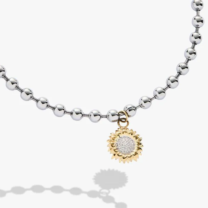 Sunflower Ball Chain Bracelet Two Tone Women Alex And Ani Bracelets Sunflower Ball Chain Bracelet Two Tone Women Alex And Ani Bracelets