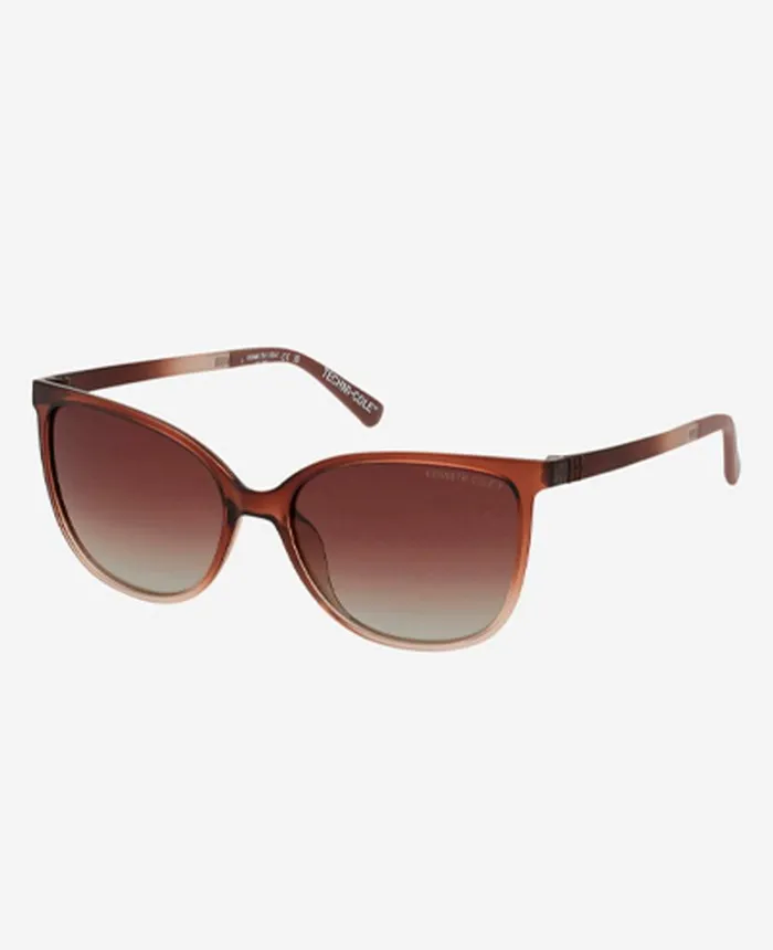 Sunglasses Women Kenneth Cole Women039s Ultem Sqaure Sunglasses Brown