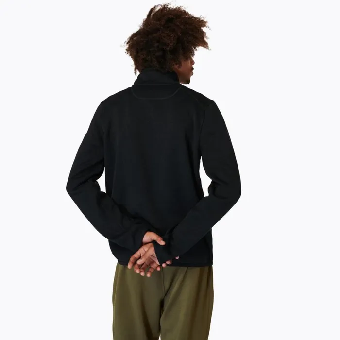 Sweater Weather Full Zip Black Men Merrell Tops