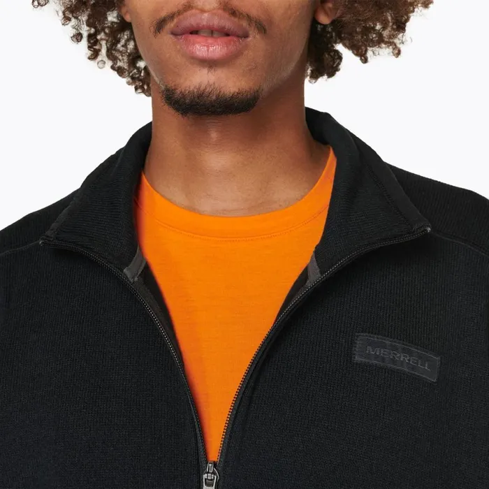 Sweater Weather Full Zip Black Men Merrell Tops