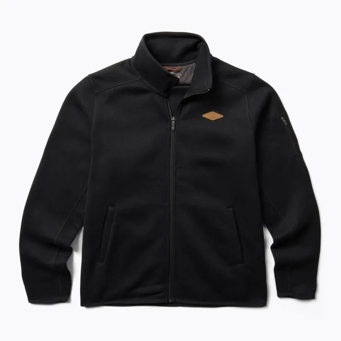 Sweater Weather Full Zip Black Men Merrell Tops