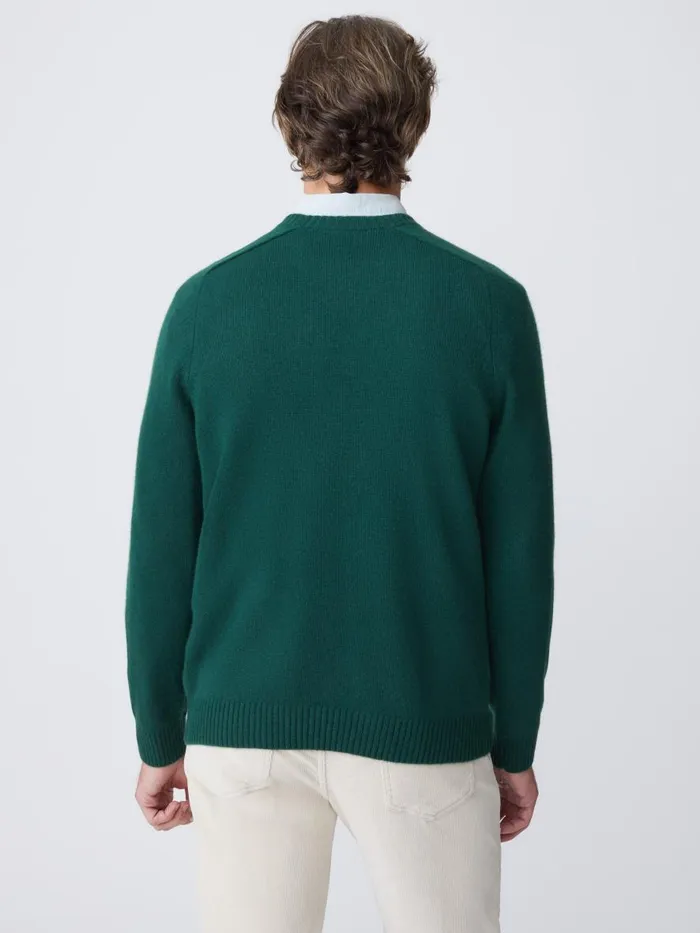 Sweaters Men JMcLaughlin Gordon Cashmere Sweater Bottle Green