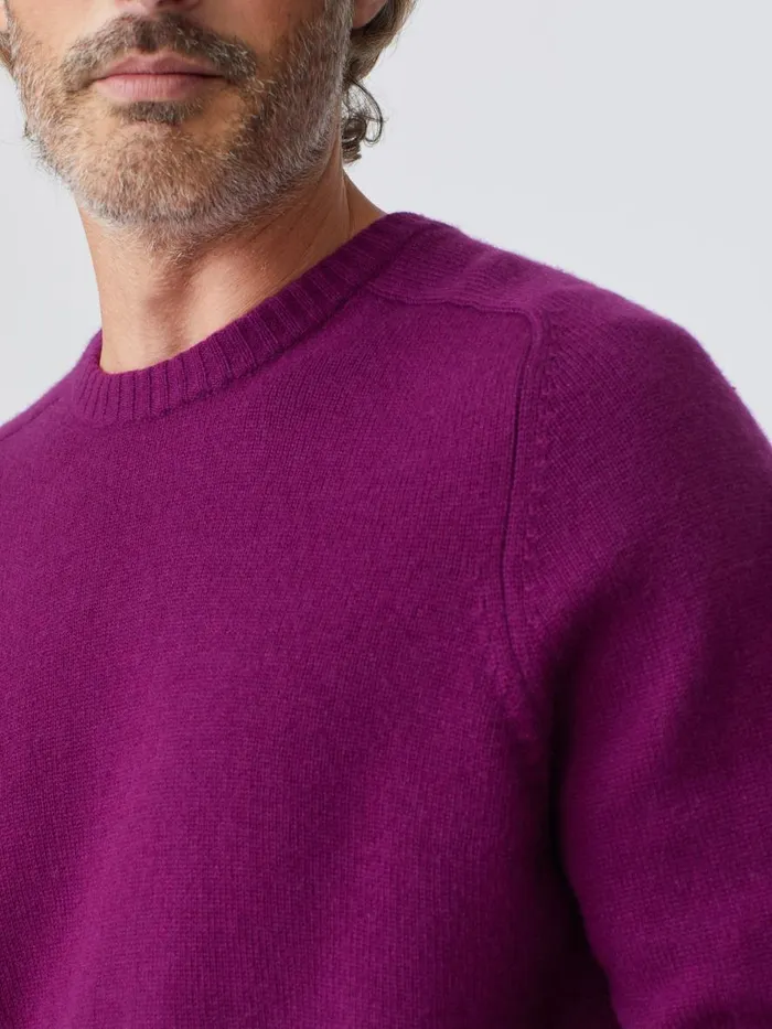Sweaters Men JMcLaughlin Gordon Cashmere Sweater Plum