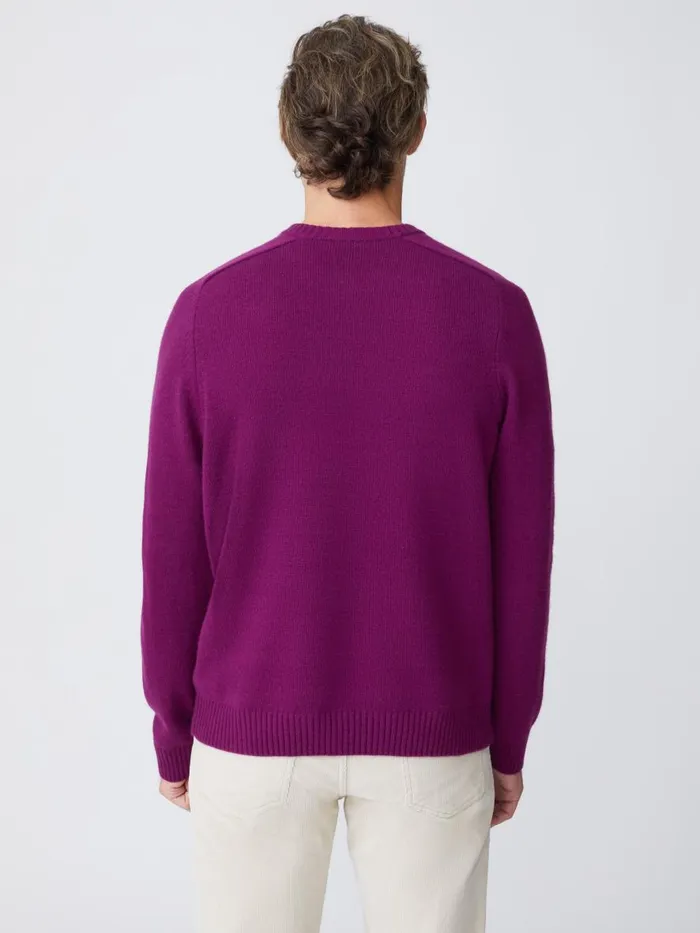 Sweaters Men JMcLaughlin Gordon Cashmere Sweater Plum