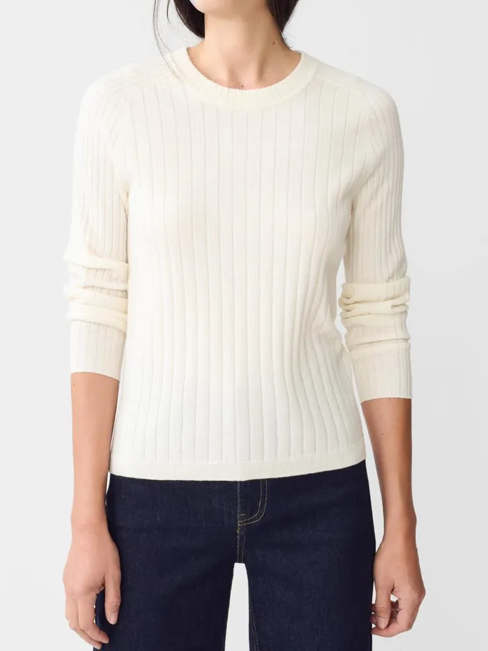 Sweaters Women JMcLaughlin Anika Sweater Egret White Sweaters Women JMcLaughlin Anika Sweater Egret White