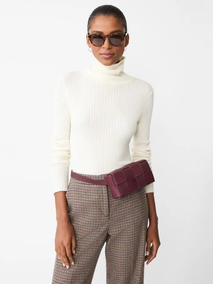 Sweaters Women JMcLaughlin Arlette Turtleneck Egret White