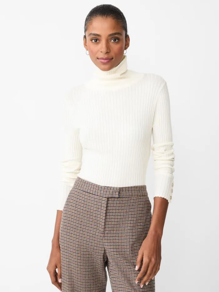 Sweaters Women JMcLaughlin Arlette Turtleneck Egret White Sweaters Women JMcLaughlin Arlette Turtleneck Egret White