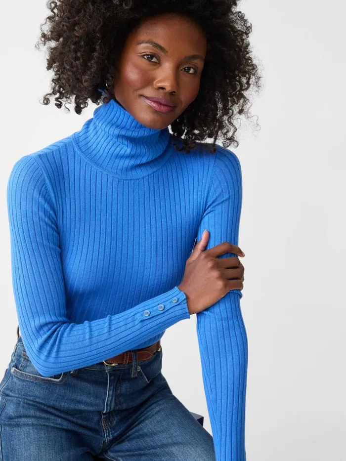 Sweaters Women JMcLaughlin Arlette Turtleneck Jmc Blue
