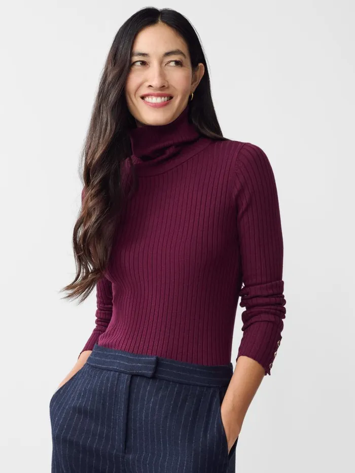 Sweaters Women JMcLaughlin Arlette Turtleneck Merlot