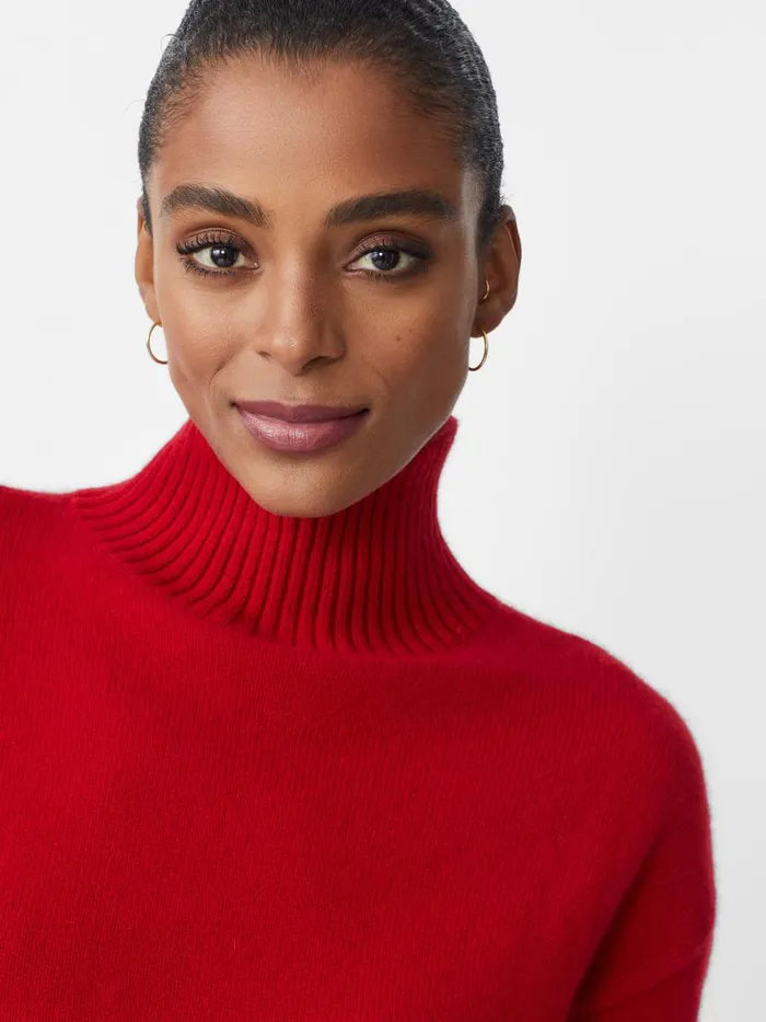Sweaters Women JMcLaughlin Dina Cashmere Turtleneck Rouge Sweaters Women JMcLaughlin Dina Cashmere Turtleneck Rouge
