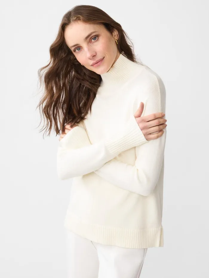 Sweaters Women JMcLaughlin Dina Turtleneck Egret White