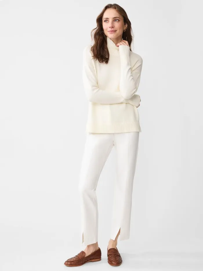 Sweaters Women JMcLaughlin Dina Turtleneck Egret White Sweaters Women JMcLaughlin Dina Turtleneck Egret White