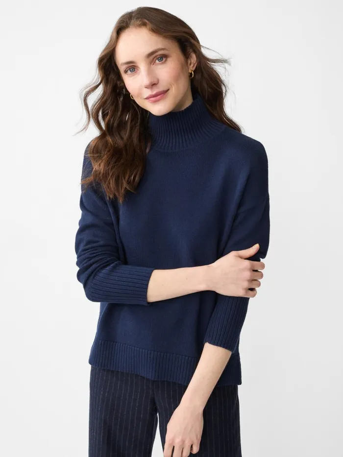 Sweaters Women JMcLaughlin Dina Turtleneck Navy Sweaters Women JMcLaughlin Dina Turtleneck Navy