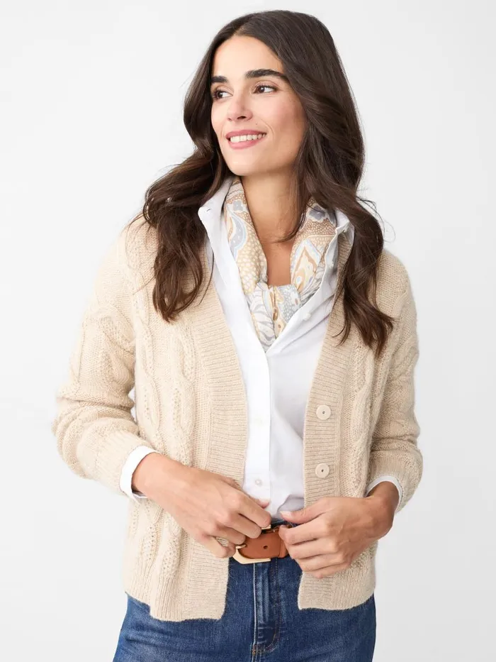 Sweaters Women JMcLaughlin Gayle Cardigan Heather Oatmeal Sweaters Women JMcLaughlin Gayle Cardigan Heather Oatmeal