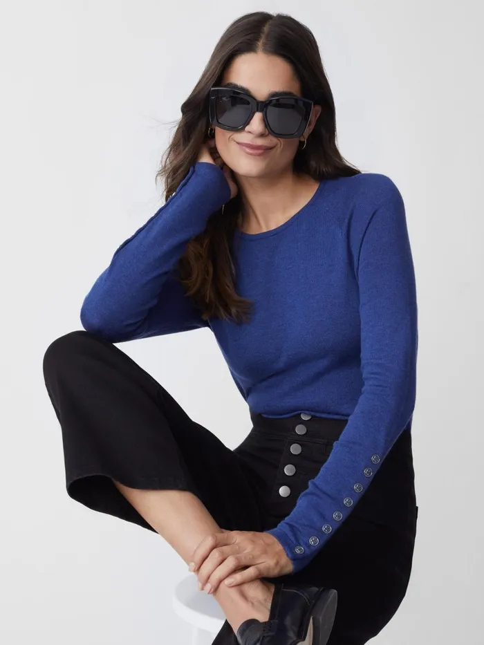 Sweaters Women JMcLaughlin Jamey Sweater Denim Blue
