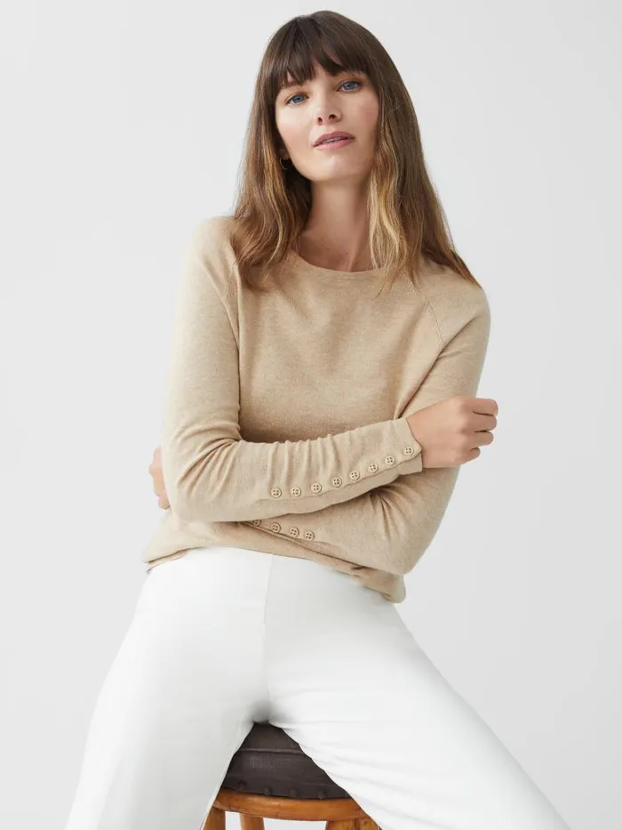 Sweaters Women JMcLaughlin Jamey Sweater Heather Oatmeal