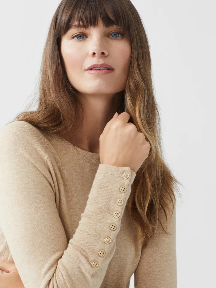 Sweaters Women JMcLaughlin Jamey Sweater Heather Oatmeal Sweaters Women JMcLaughlin Jamey Sweater Heather Oatmeal