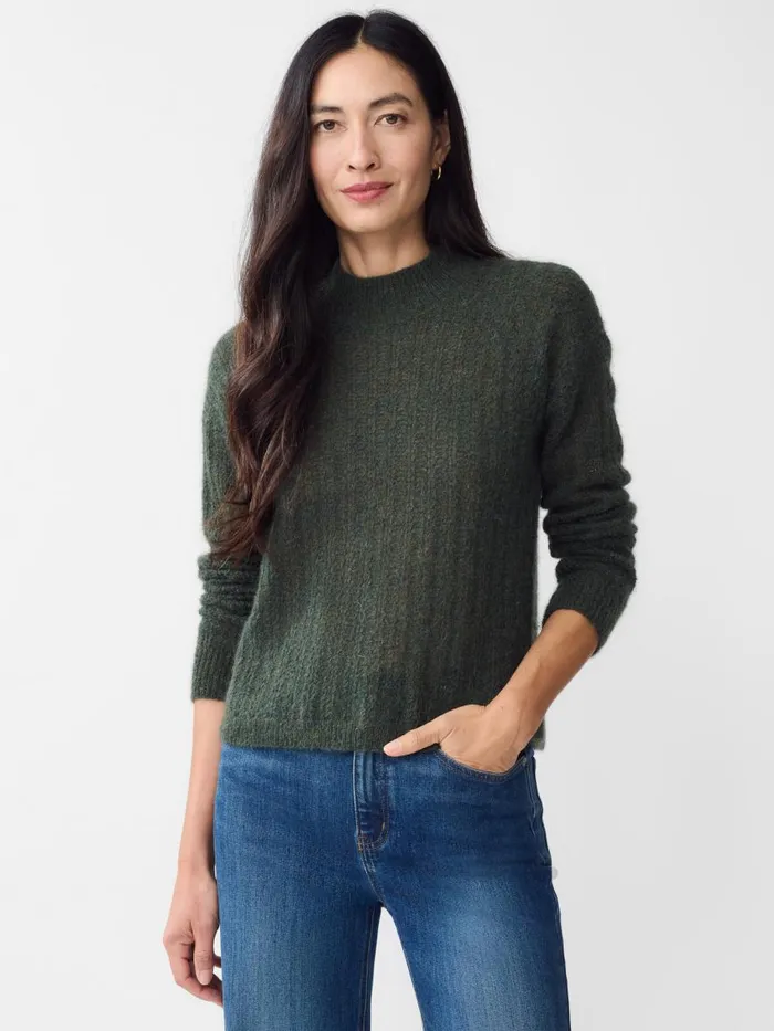 Sweaters Women JMcLaughlin Jill Mohair Sweater Dark Olive