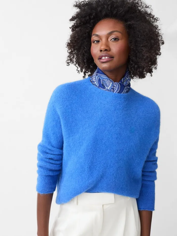 Sweaters Women JMcLaughlin Tenley Alpaca Blend Sweater French Blue