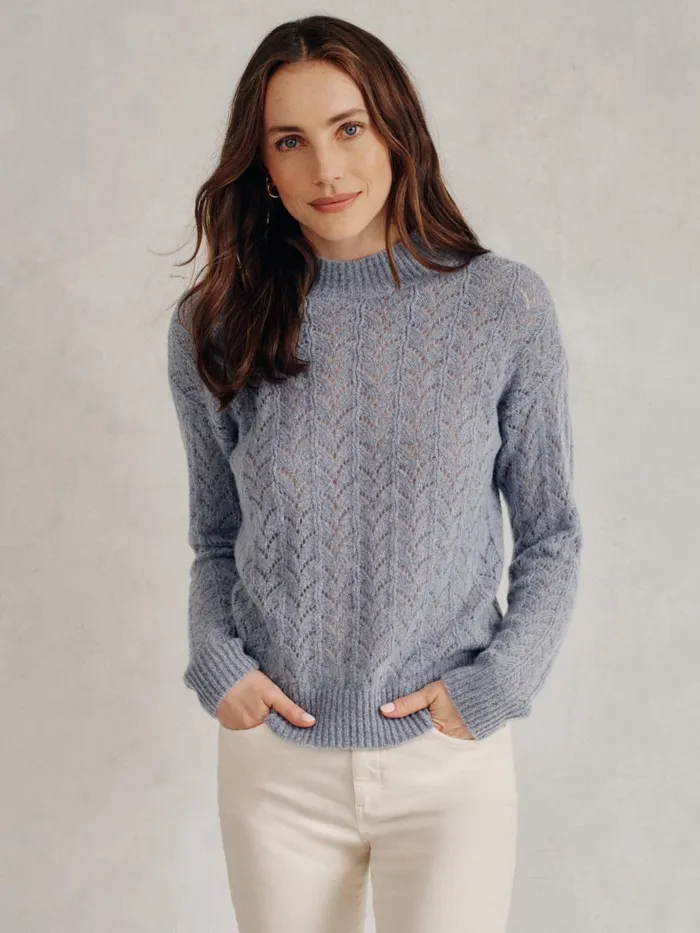 Sweaters Women JMcLaughlin Tiler Sweater Heather Blue