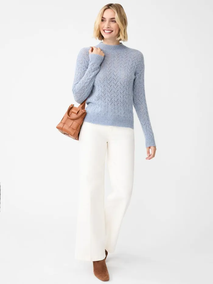 Sweaters Women JMcLaughlin Tiler Sweater Heather Blue Sweaters Women JMcLaughlin Tiler Sweater Heather Blue