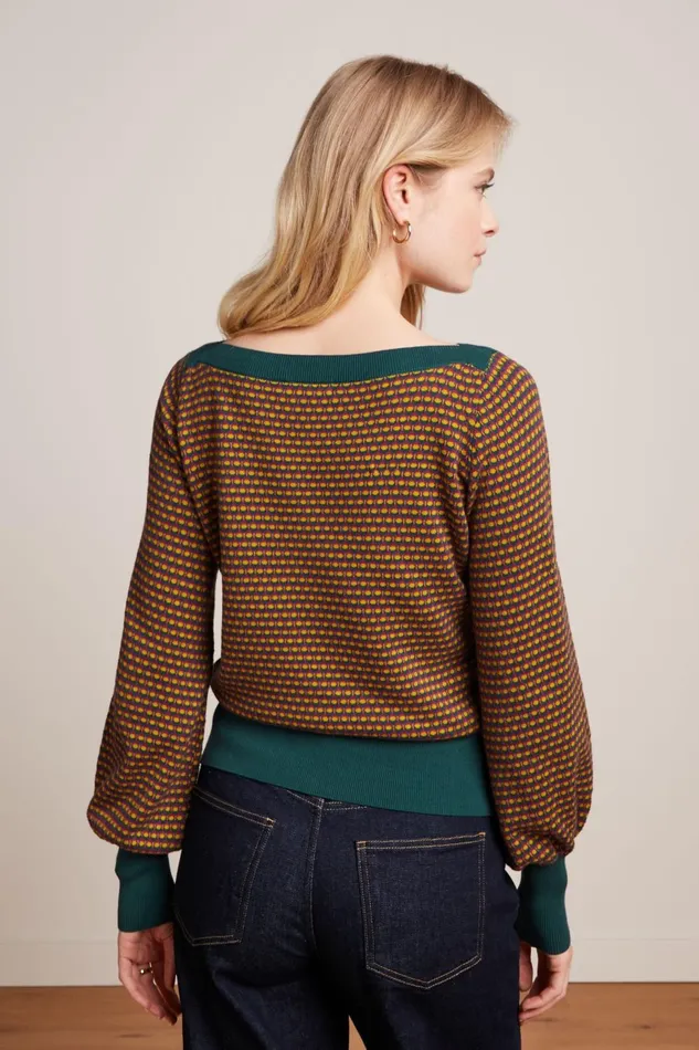 Sweaters Women King Louie Audrey Bell Sleeve Top Graham Pine Green 8211 Graham