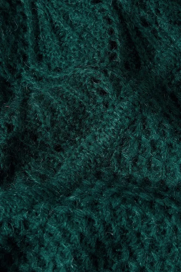 Sweaters Women King Louie Jeannie Yoke Sweater Farfalle Pine Green 8211 Farfalle