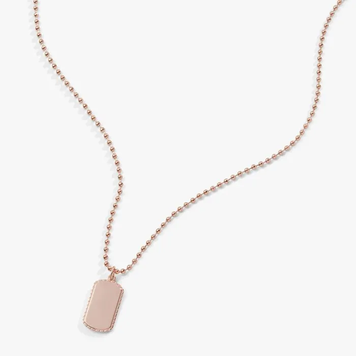Textured Border Dog Tag Necklace Silver Women Alex And Ani Graduation Textured Border Dog Tag Necklace Silver Women Alex And Ani Graduation