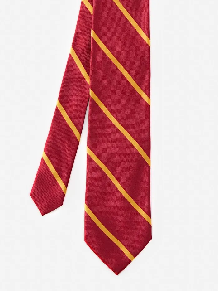 Ties Men JMcLaughlin Silk Tie In Stripe Redgold