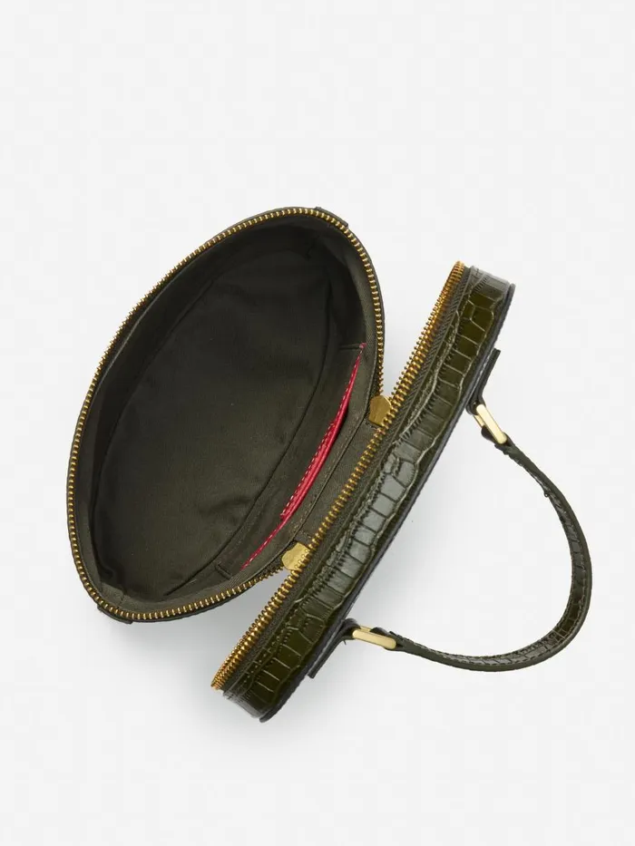Top Handles WomenMen JMcLaughlin Lyla Leather Bucket Bag In Croc Olive Top Handles WomenMen JMcLaughlin Lyla Leather Bucket Bag In Croc Olive