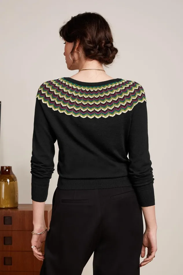 Tops and Shirts Women King Louie Andie Top Woogie Black 8211 Woogie