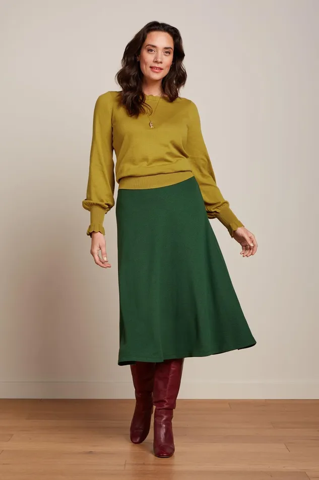 Tops and Shirts Women King Louie Audrey Bell Top Club Curry Yellow 8211 Club