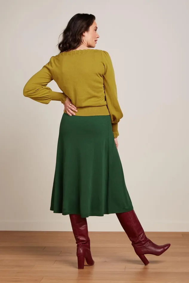 Tops and Shirts Women King Louie Audrey Bell Top Club Curry Yellow 8211 Club