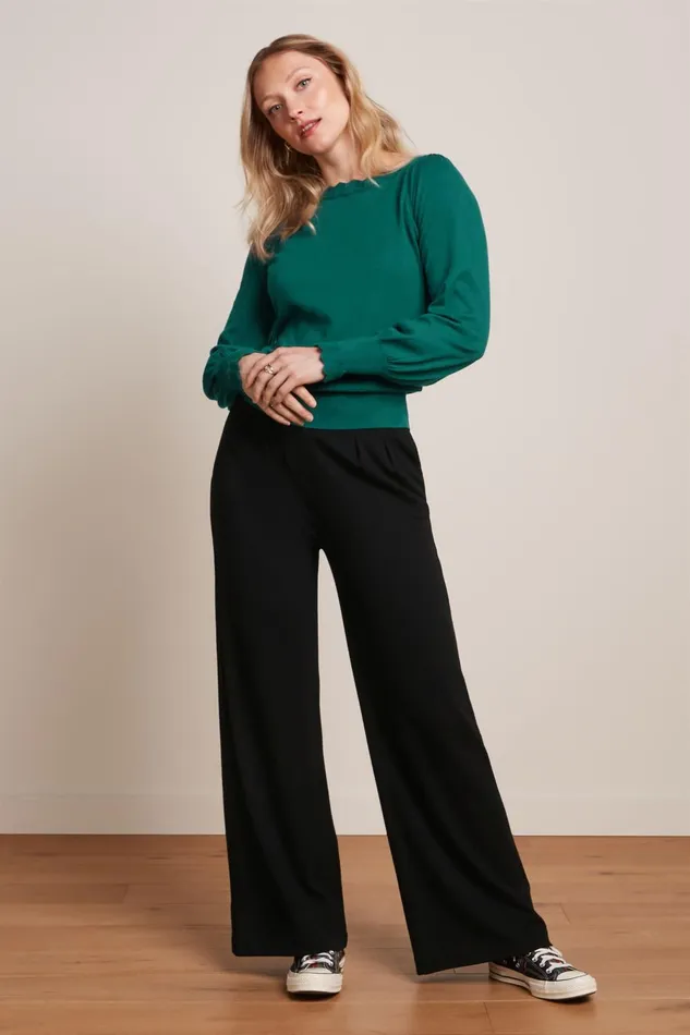 Tops and Shirts Women King Louie Audrey Bell Top Club Urban Green 8211 Club