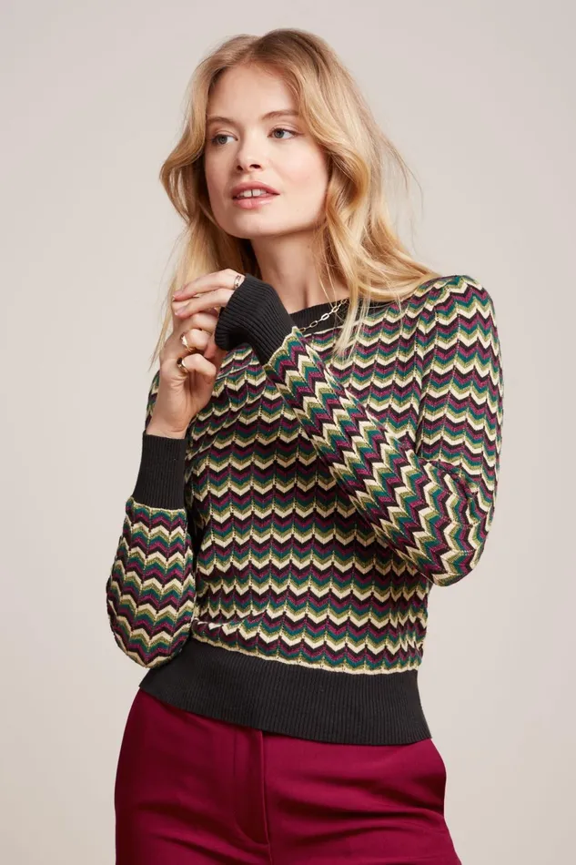 Tops and Shirts Women King Louie Audrey Top Woogie Black 8211 Woogie