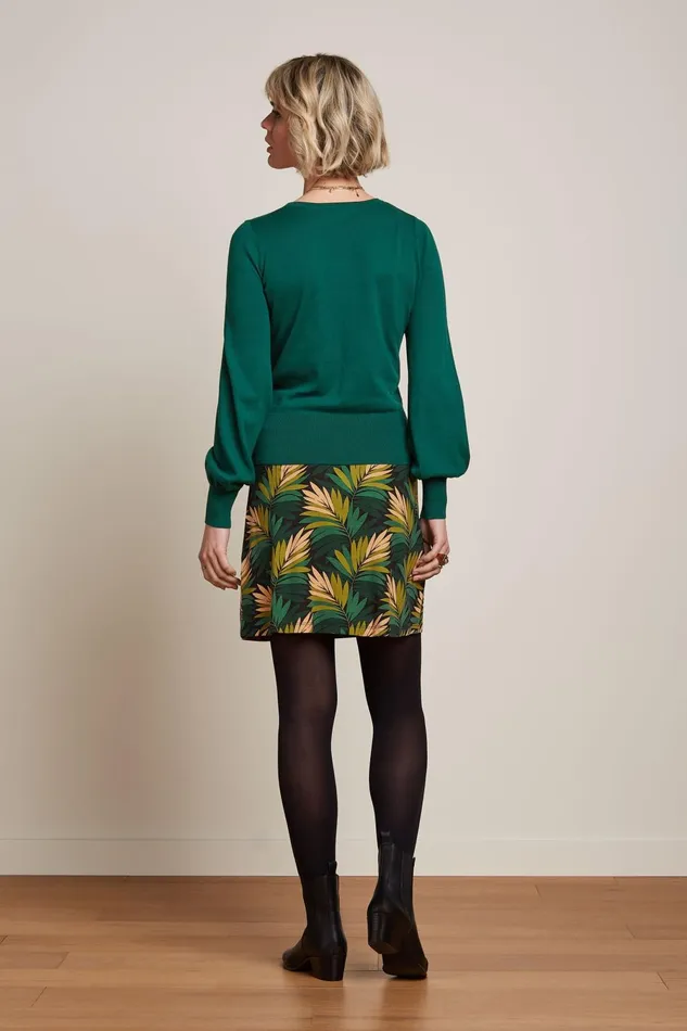 Tops and Shirts Women King Louie Bell Sleeve Top Club Urban Green 8211 Club