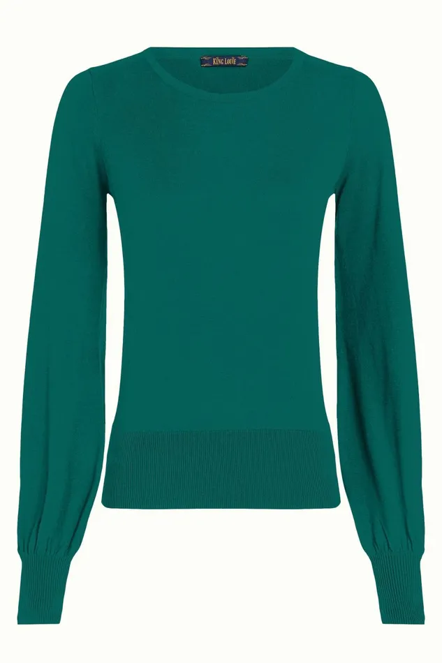 Tops and Shirts Women King Louie Bell Sleeve Top Club Urban Green 8211 Club