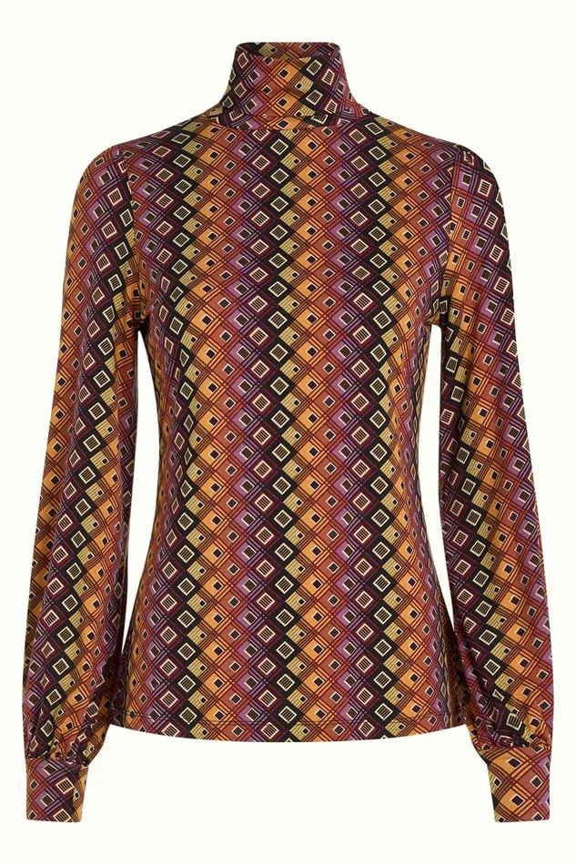 Tops and Shirts Women King Louie Betsy Puff Top Connor Cabernet Red 8211 Connor