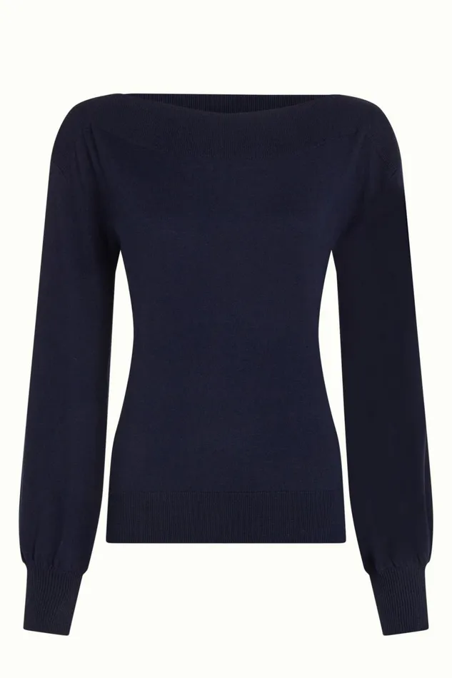 Tops and Shirts Women King Louie Cybil Top Cocoon Blue 8211 Cocoon