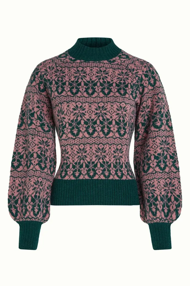 Tops and Shirts Women King Louie Jeanie Top Duchess Pine Green 8211 Duchess
