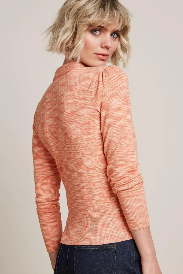 Tops and Shirts Women King Louie Polo Top Sham Dusty Rose 8211 Sham