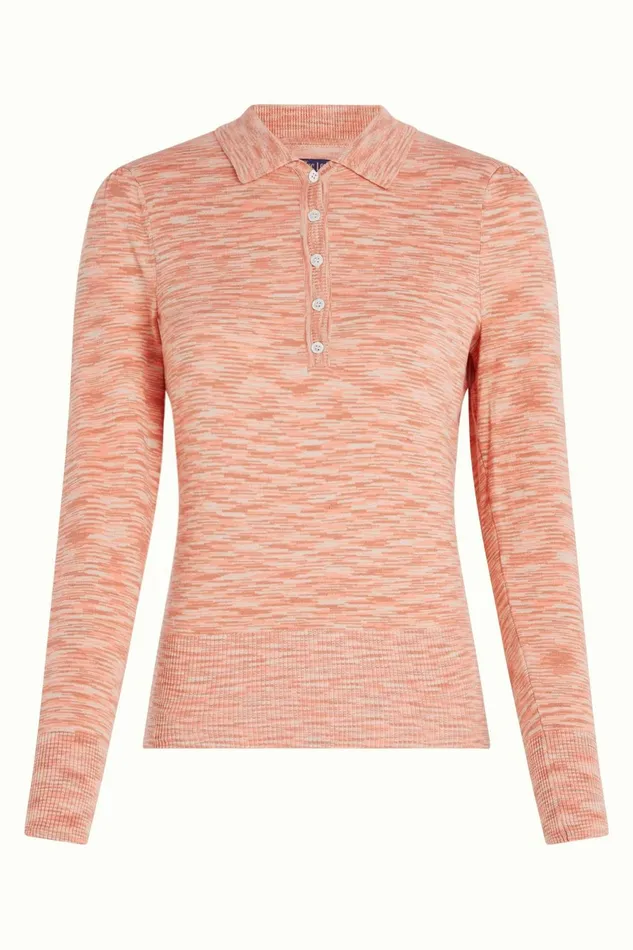 Tops and Shirts Women King Louie Polo Top Sham Dusty Rose 8211 Sham