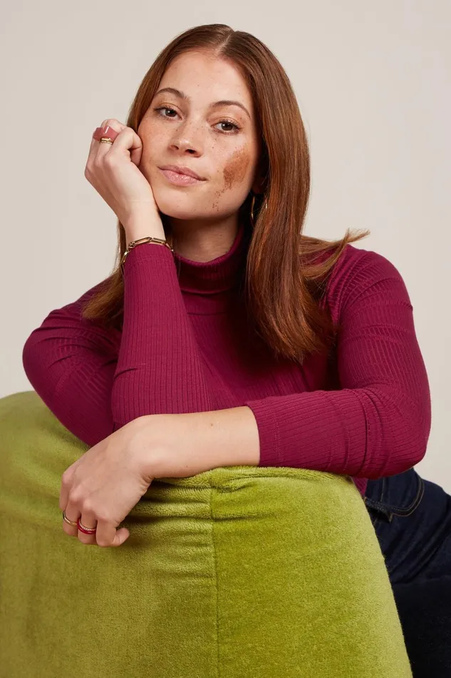 Tops and Shirts Women King Louie Rollneck Top Uni Rib Beaujolais Red 8211 Uni Rib Tops and Shirts Women King Louie Rollneck Top Uni Rib Beaujolais Red 8211 Uni Rib