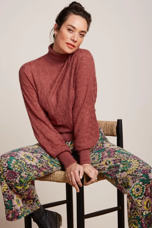 Tops and Shirts Women King Louie Tina Top Appleton Mesa Pink 8211 Appleton