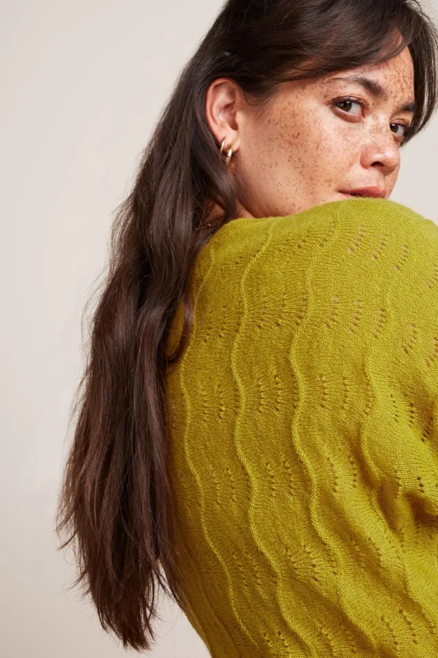 Tops and Shirts Women King Louie Valentina Top Terme Koi Yellow 8211 Terme