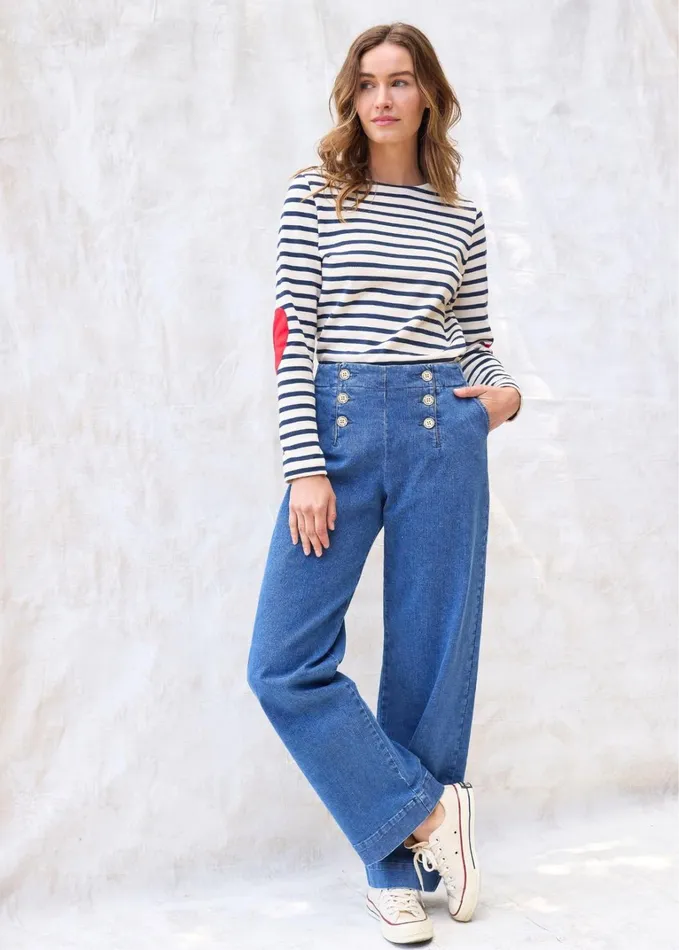 Torie WideLeg High Waist Jeans Denim Women Saint James Dresses Skirts and Pants Torie WideLeg High Waist Jeans Denim Women Saint James Dresses Skirts and Pants