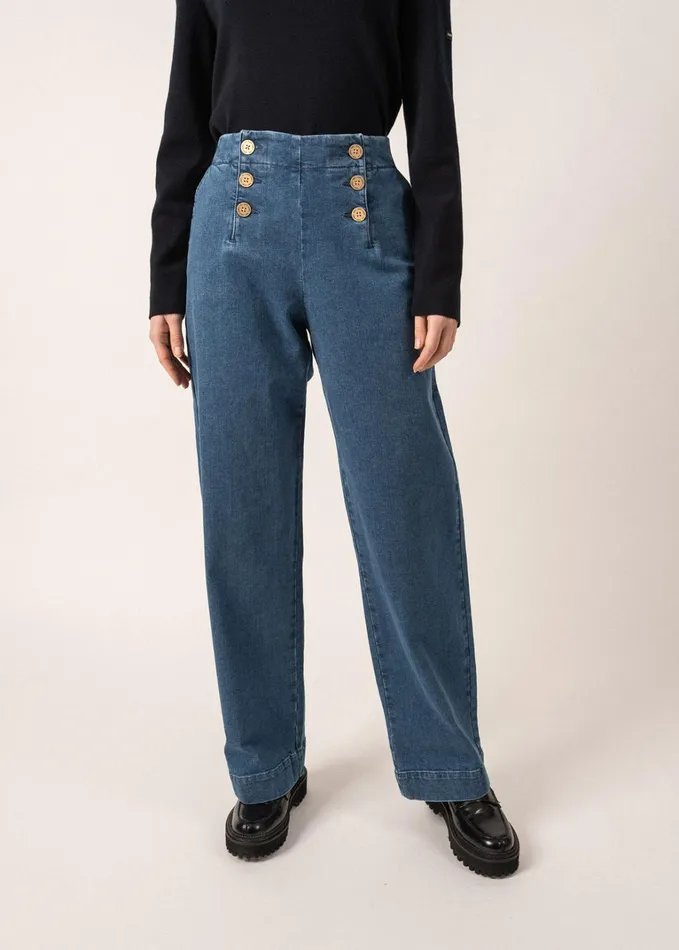 Torie WideLeg High Waist Jeans Denim Women Saint James Dresses Skirts and Pants