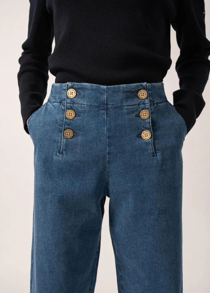 Torie WideLeg High Waist Jeans Denim Women Saint James Dresses Skirts and Pants